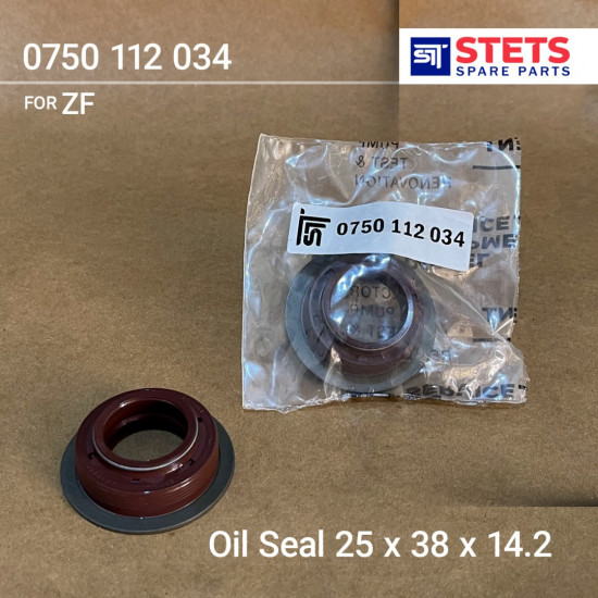 Oil Seal 25 x 38 x 14.2 mm.